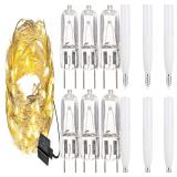 NEW $56-12PK String Lights & Light Bulbs
