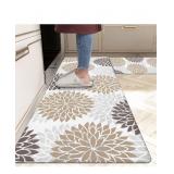 $53 HEBE Floral Anti Fatigue Kitchen Rug