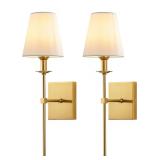 $90 GoYeel Gold Wall Sconce Set of Two