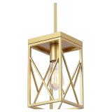 NEW $59 Modern Pendant Light w/Metal Cage