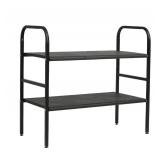 2-Layer Kitchen Under Sink Organizer Black