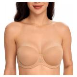 NEW $31 40DDD Women's Full Figure Strapless Bra