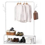 $37 Garment Rack with Storage Shelves