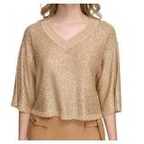 NEW $40 (2XL) Calvin Klein Gold Sequin Top