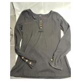(S) Black Henley Longsleeve