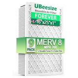 NEW $64 (16x25x1') Reusable Air Filter (9-Pack)