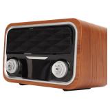 NEW $83 Retro Wireless Speaker w/Alarm Clock