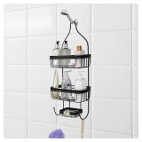 $31 Over Head Shower Caddy Black