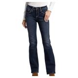 NEW $98 (31x31) SILVER Curvy Midrise Bootcut Jeans