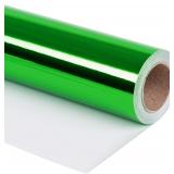 NEW $33 (30'x32.8ft) Green Metallic Wrapping Paper