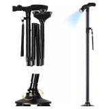NEW Foldable Walking Cane w/LED Light