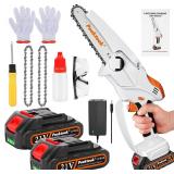 NEW $99 6' Mini Chainsaw Kit Cordless*Missing