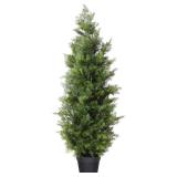 $81 (4') Outdoor Artificial Topiary Cedar Tree