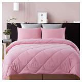 $55  Queen Comforter Pink