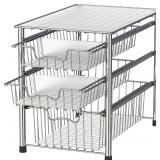 NEW $50 Stackable 3 Tier Chrome Drawers