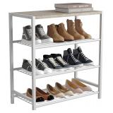 New $60-- 4-Tier Shoe Rack, White