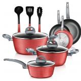 NEW $148 12Pcs Nonstick Pots and Pans Set