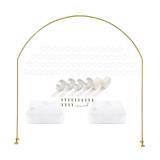 $60 LANGXUN 7.8Ft Large Size Metal Gold Arch