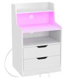 $140 Nightstand with Charging Station