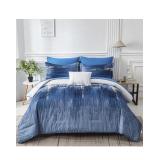 $98 Ombre Blue Comforter Set King Size