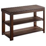 NEW $76 3-Tier Sturdy Shoe Bench