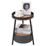 $40 LEMONDA 3 Legs Black Round End Table