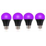 NEW 4PK Black Light LED Ultraviolet Bulbs