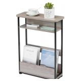 NEW $80 Narrow Side Table with Storage Shelf
