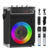 $200 Karaoke Machine w/ 2 UHF Wireless Microphones