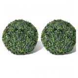 $100 Artificial Boxwood Topiary Balls - 14.2in