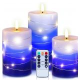 NEW $40 3PK Flameless Candles w/Remote