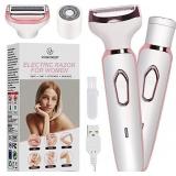 NEW $33 2-in1 Women's Electric Razor Kit USB