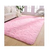$40(74ï¿½x49ï¿½)AROGAN Pink Fluffy Rugs