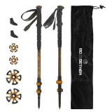 NEW $32 Trekking Hiking Poles Orange 2PK