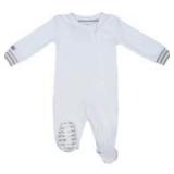 New $35 Romper White & Grey - Newborn