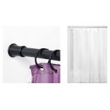 NEW-$61 Adjustable Tension Shower Curtain Rod