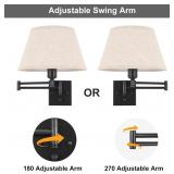 NEW-$73 Dimmable Wall Sconce Plug in