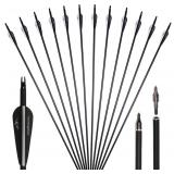NEW $110 12Pcs 30inch Archery Carbon Arrows
