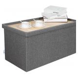 $66 Storage Ottoman with Tray