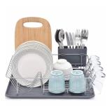 NEW $36 (16.9x12.6') Grey Dish Rack