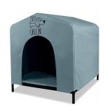 NEW $109 (61x58cm) Grey Dog House