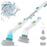 NEW $60 Electric Spin Scrubber Kit w/Ext Handle