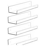 $30 15 Inch Clear Acrylic Floating Wall Shelf