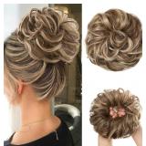 NEW-HAIR Large Messy Bun Hair Piece Wavy Curly