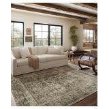 NEW-$224 Taupe 5'-0' x 7'-0' Area Rug