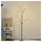 $69 6.5FT Cherry Blossom Tree 208 LED