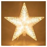 NEW 8.7' Christmas Light Up Tree Topper Star