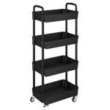 NEW-$40 4-Tier Kitchen Rolling Utility Cart
