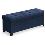 NEW $120 (15 x 43.3 x 15.7) Storage Ottoman