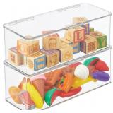 NEW $156 Toy Storage Box with Lid 8 Pack